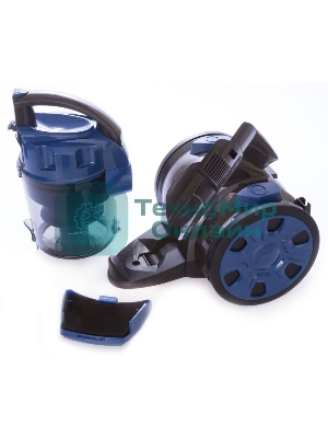 Пылесос SUPRA VCS-1832 синий, 360/1800 Вт, уборка сухая, пылесборник контейнер 2 л