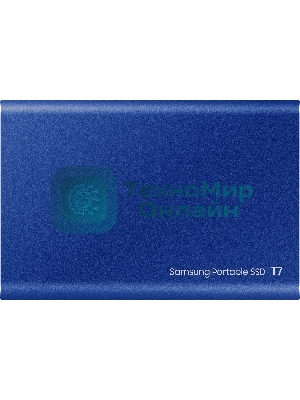 Внешний SSD Samsung T7, 1TB, USB 3.2 Gen 2 Type-C, R/W 1050/1000, синий
