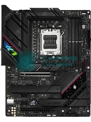 Материнская плата ASUS ROG STRIX B650E-F GAMING WIFI, AM5, AMD B650, 4xDDR5, 4xSATA, 3xM.2, 1xPCI-E 5.0 x16, 1xPCI-E 4.0 x4, 2xPCI-E x1, 1xHDMI, 1xDP, 1x 2.5Gb LAN, 4xUSB-A 2.0, 4xUSB-A 3.2 Gen 1, 2xUSB-A 3.2 Gen 2, 1xUSB-C 3.2 Gen 2, 1xUSB-C 3.2 Gen 2x2, 5x3.5 мм, 7.1, ATX