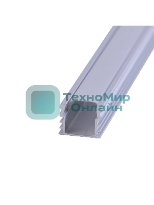 Комплект накладного алюминиевого профиля с рассеивателем Rexant 16х12 мм, 2 м