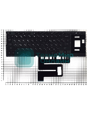 Клавиатура для ноутбука Asus ROG GX501VS GX501VSK черная c подсветкой маленький энтер