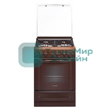 Плита газовая Gefest ПГ 6100-02 0003 коричневый, конфорок 4 шт, духовка 52 л, 60 см x 85 см x 60 см