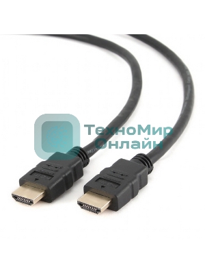 Кабель Cablexpert HDMI CC-HDMI4-6, 19M/19M, v2.0, медь, позол.разъемы, экран, 1.8м, черный, пакет