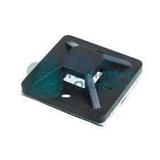 Площадка самоклеящаяся Rexant 25х25 мм, черная, упаковка 10 шт.