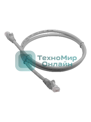 Патч-корд LANMASTER LSZH UTP кат.6, 1.5 м, серый