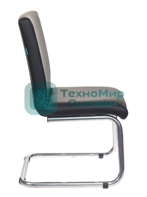 Кресло Бюрократ CH-250-V/BLACK черный, экокожа, 120 кг, механизм качания