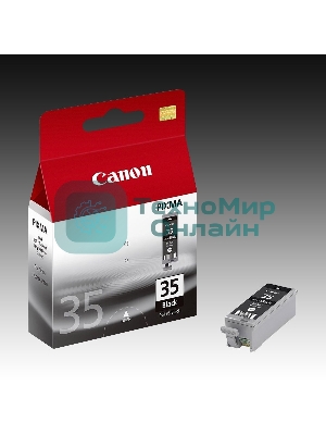 Картридж струйный Canon PGI-35Bk (1509B001) черный (9.30 мл, 200 стр.) для Canon PIXMA iP100, iP110