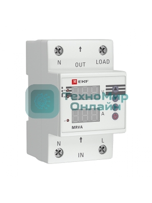 Реле напряжения и тока с дисплеем MRVA 63А PROxima EKF MRVA-63A
