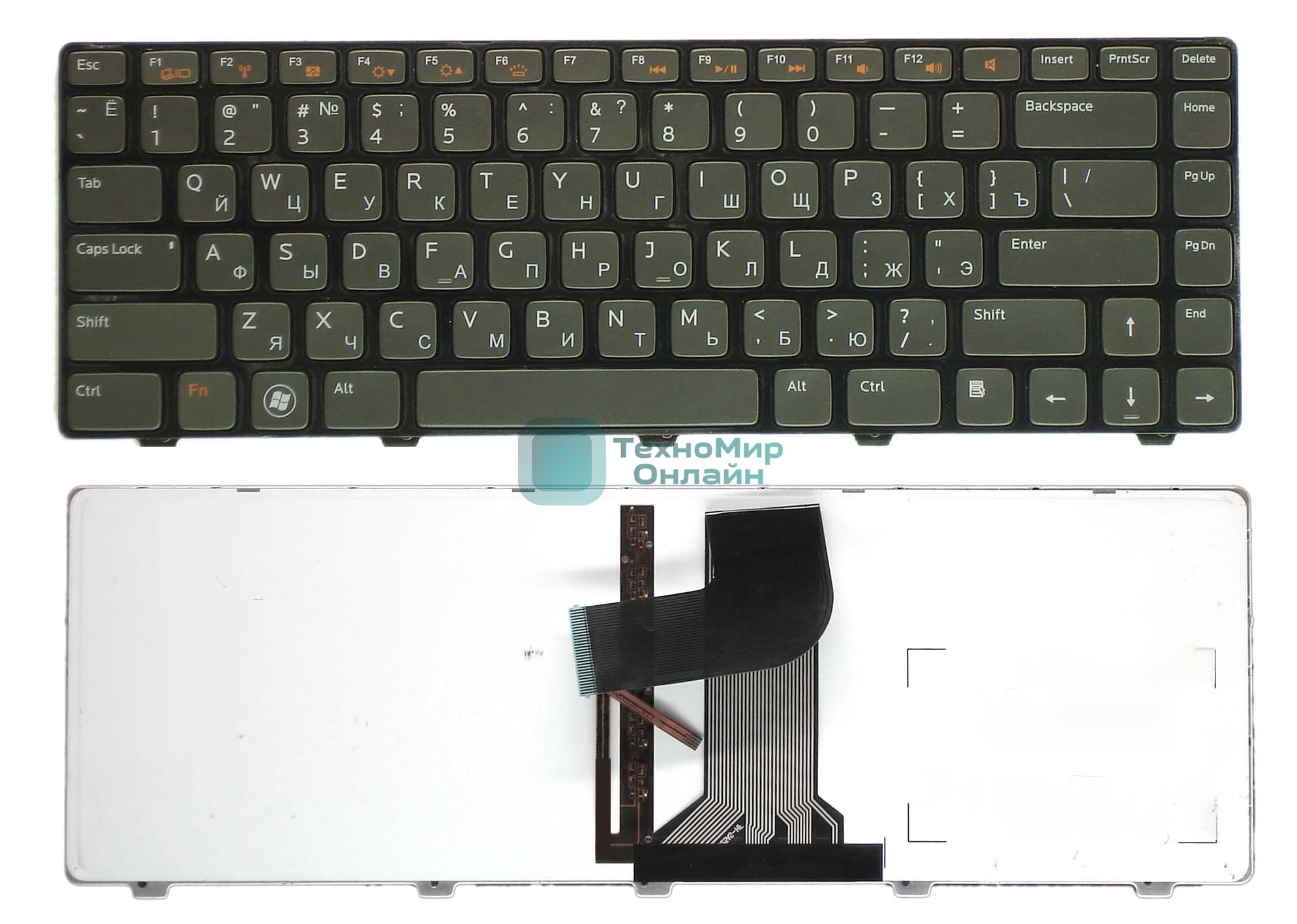 Клавиатура для ноутбука Dell XPS 15 L502X N4110 M5040 N5050 N5040 черная с подсветкой