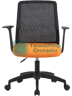 Кресло Cactus CS-MC222-BKOR черный, сетка, 100 кг