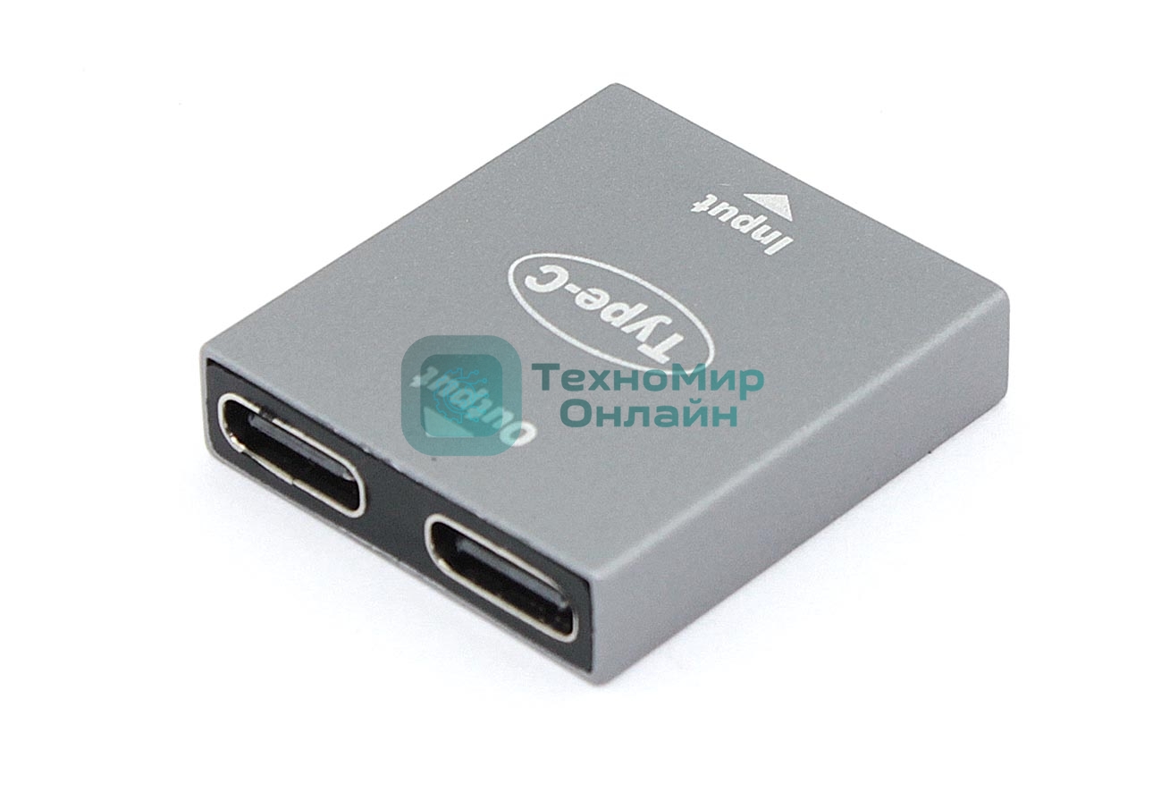 Переходник Type-C мама на 2 мама