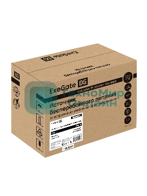 Источник бесперебойного питания ExeGate SpecialPro UNB-500.LED.AVR.4C13 500VA/300W, LED, AVR, 4*C13, черный
