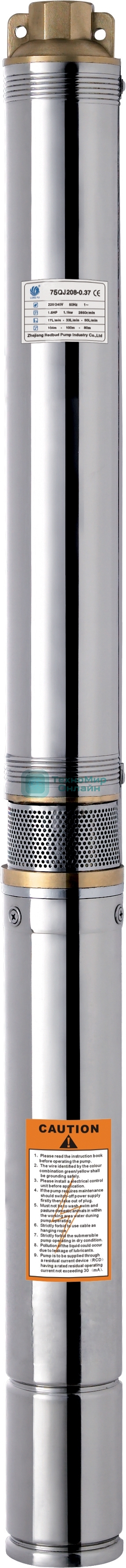 Скважинный насос Вихрь СН-60 (d.75 мм) 68/3/7