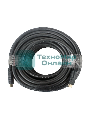 Кабель Cablexpert HDMI CC-HDMI4-30M, 19M/19M, v1.4, медь, позол.разъемы, экран, усилитель сигнала, 30м, черный, пакет