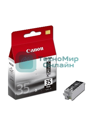 Картридж струйный Canon PGI-35Bk (1509B001) черный (9.30 мл, 200 стр.) для Canon PIXMA iP100, iP110