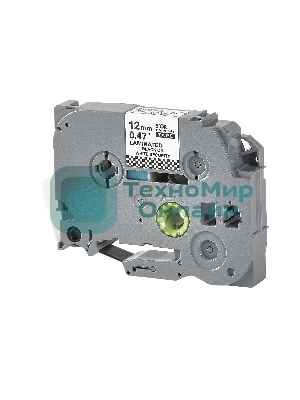 Кассета с лентой S'OK by Sakura Printing TZESE3 для Brother, черный на белом, 12мм/8м, наклейка