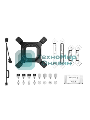 Кулер для процессора DEEPCOOL AG620 черный, 120 мм, алюминий/медь, 1850 об/мин, 29.4 дБ, 4 pin, 260 Вт, 157 мм