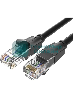 Патч-корд Vention прямой UTP cat.6, RJ45 - 15м. черный