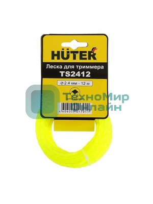 Леска для садовых триммеров Huter TS2412 d=2.4мм L=12м для Huter GGT-800S(T)/1000S(T)/1300S(T)/1500S(T) (71/2/13)
