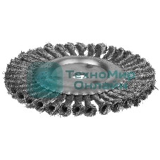 Кордщетка STAYER 35120-200дисковая для УШМ плетенные пучки проволоки 0.5мм 200мм/22мм