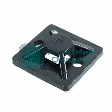 Площадка самоклеящаяся Rexant 30х30 мм, черная, упаковка 100 шт.