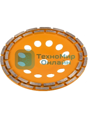 Чашка алмазная зачистная 230мм двухрядная Вихрь 73/10/3/8