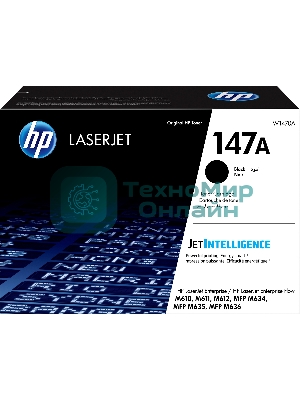 Картридж лазерный HP 147A W1470A черный (10500 стр.) для HP LaserJet M610dn