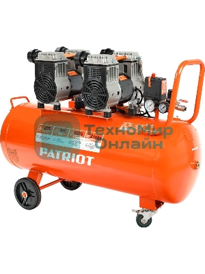 Компрессор поршневой безмасляный Patriot WO 80-360, 360 л/мин, 8 бар, 2200 Вт, 80 л, быстросъем и 