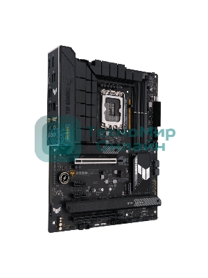 Материнская плата ASUS TUF GAMING H770-PRO WIFI, LGA 1700, Intel H770, 4xDDR5, 4xSATA, 4xM.2, 1xPCIe 5.0 x16, 1xPCIe 4.0 x4, 2xUSB-A 3.2 Gen 2, 4xUSB-A 3.2 Gen 1, 1xUSB-C 3.2 Gen 2x2, 1x2.5Gb LAN, 5x3.5 мм, 7.1, Standard-ATX