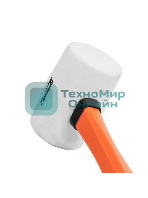 Киянка резиновая Sparta 225 г, белая резина, фибергласовая рукоятка