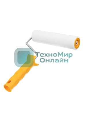 Валик в сборе Matrix велюр, 180 мм, ворс 4 мм, D 36 мм, D ручки 6 мм