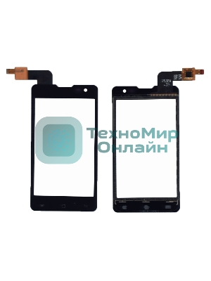 Сенсорное стекло (тачскрин) T399 VER1.2 для DNS S4003, черное
