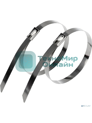 Хомут-стяжка стальной Rexant 300x7,9 мм, упаковка 100 шт.