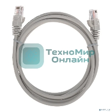 Патч-корд Rexant U/UTP, cat.5e, RJ45-RJ45, 26AWG, ZH нг(А)-HF, серый, 2м