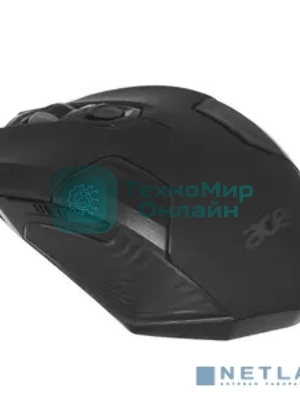 Мышь проводная Acer OMW170 черный, 3200 dpi, USB, кнопки - 6