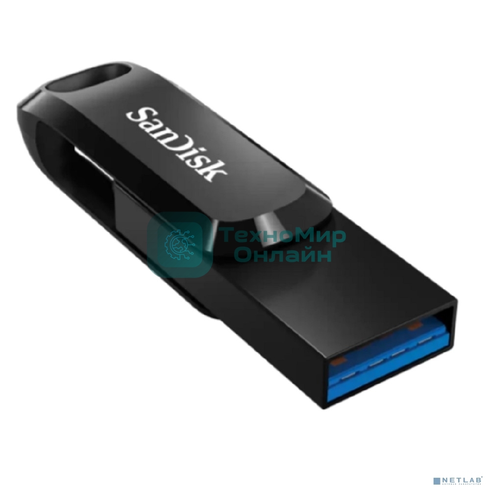 Флешка USB SanDisk SDDDC3 1Tb SDDDC3-1T00-G46, USB3.1 Type-C, черная