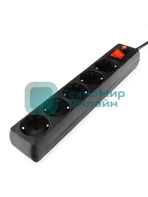 Сетевой фильтр Гарнизон ЕНLB-4 0,5 м 5 розеток черный 