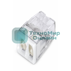 Клемма с пастой 2-пров. 0.5-2.5 мм2 однож. белый (уп/100 шт) 2273-242 WAGO