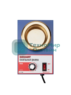 Паяльная ванна Rexant, модель R80, 300 Вт, ø 80 мм, 200-480 °C
