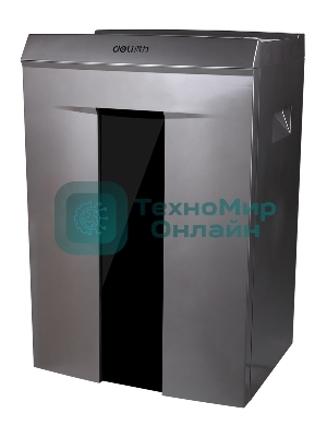 Шредер Deli 9907 серебристый с автоподачей (секр.P-4)/фрагменты/8лист./20лтр./скрепки/скобы/пл.карты/CD