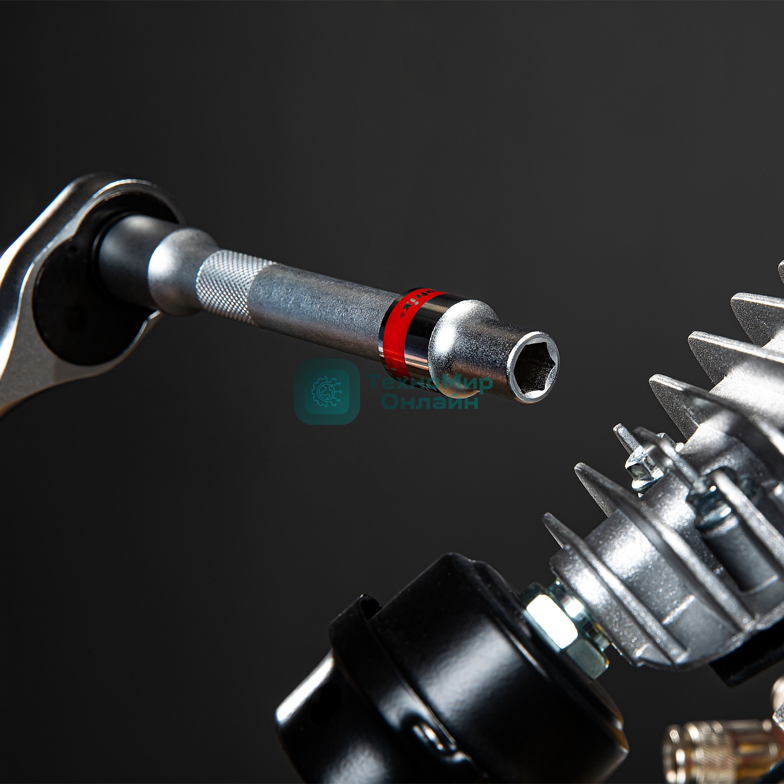 Головка торцевая Matrix, 12 мм, 6-гранная, CrV, под квадрат 1/2