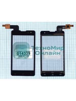 Сенсорное стекло (тачскрин) T399 VER1.2 для DNS S4003, черное