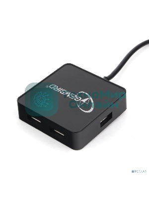 Концентратор USB 2.0 Gembird UHB-242, 4 порта, блистер, черный