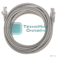Патч-корд U/UTP Rexant cat.5e, RJ45-RJ45, 26AWG, ZH нг(А)-HF, серый, 5 м