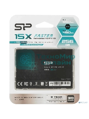 Накопитель SSD Silicon Power Ace A55, 256Gb, SATA III, 2.5