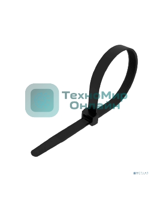 Стяжка нейлоновая морозостойкая Rexant 300x3,6 мм, черная (100 шт/уп)