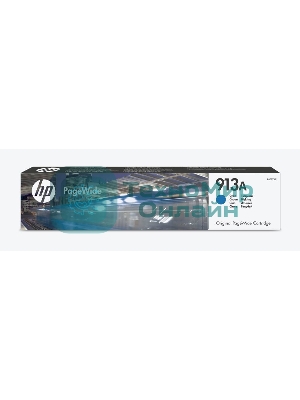 Картридж струйный HP 913A F6T77AE голубой для HP PW 352dw/377dw/Pro 477dw/452dw 3000 стр.