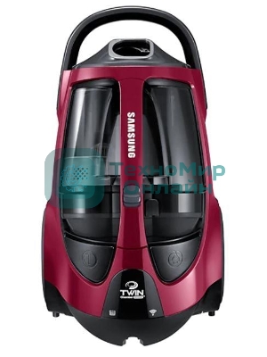 Пылесос Samsung VCC885HH3P красный, 430/2200 Вт, уборка сухая, пылесборник контейнер 2 л
