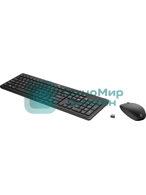 Комплект клавиатура+мышь HP 230 беспроводной, USB, чёрный