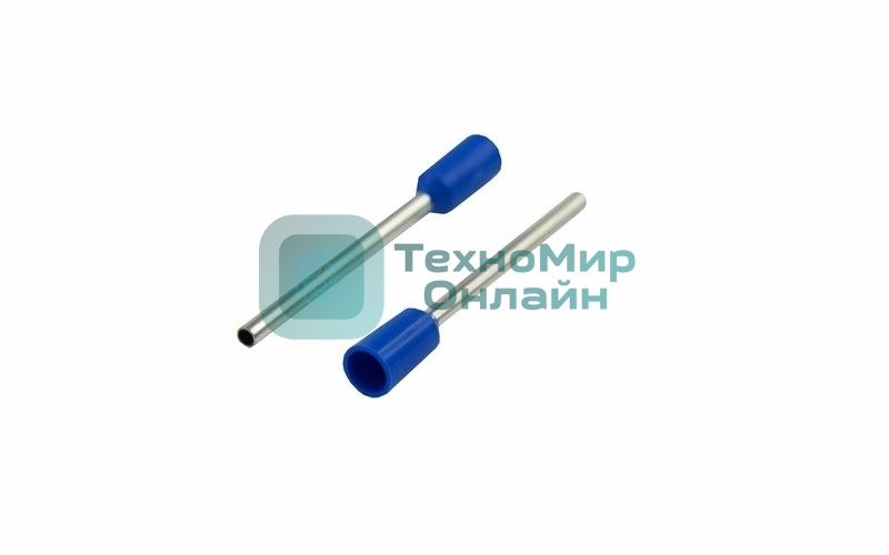 Наконечник штыревой втулочный изолированный Rexant F-18 мм 0.75 мм² (НШВи 0.75-18) синий